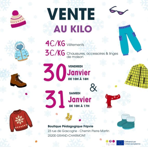 Vente au kilo de vêtements & chaussures