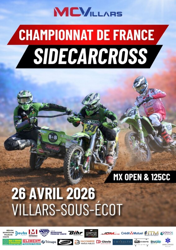 CHAMPIONNAT DE FRANCE SIDECARCROSS & MX OPEN + 125CC