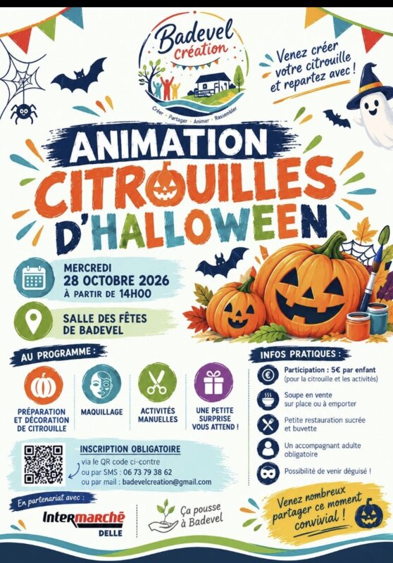 Animation citrouilles d'Halloween - Salle des fêtes