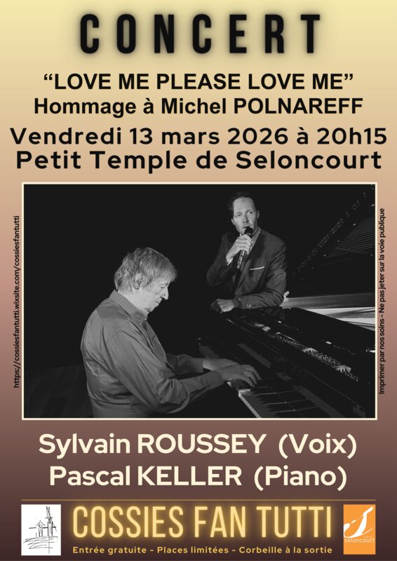 Concert "Love me please love" - Hommage à M. Polnareff