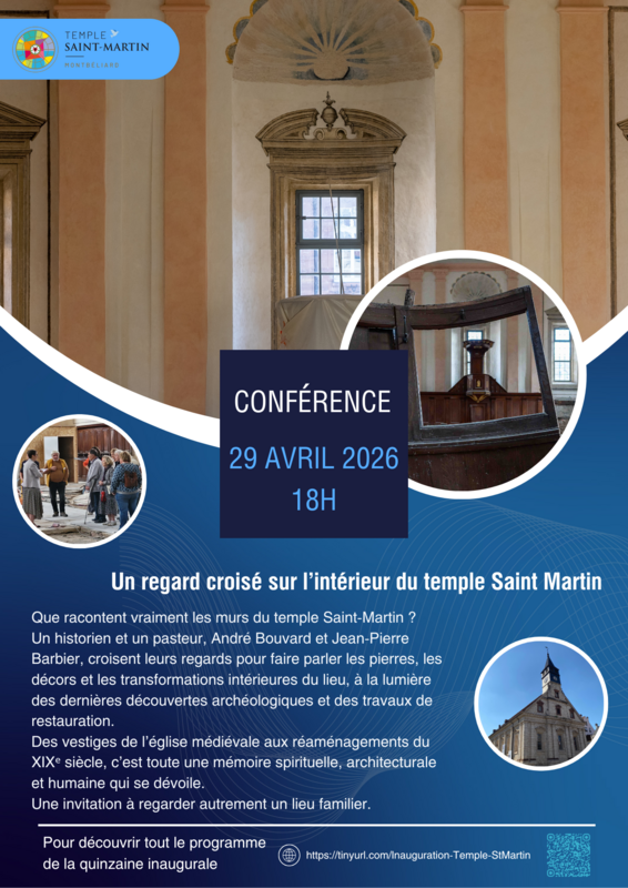 Conférence  Un regard croisé sur le temple Saint-Martin