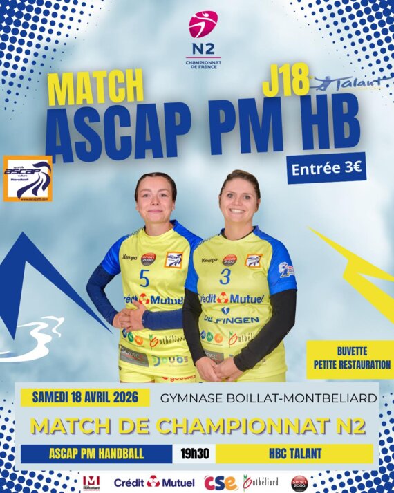 Match Handball N2F vs HBC Talant