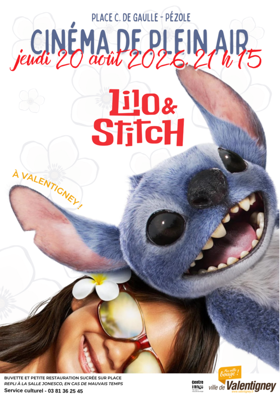 Séance de cinéma Plein air  "Lilo & Stitch