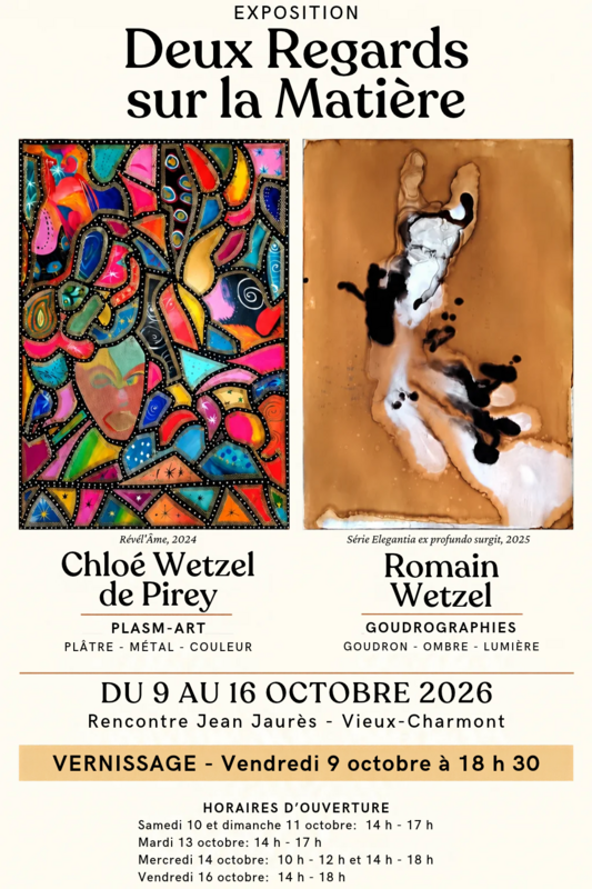 Exposition: "Deux regards sur la matière"