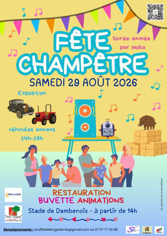 FÊTE CHAMPÈTRE DAMBENOIS SAMEDI 29 AOÛT 2026
