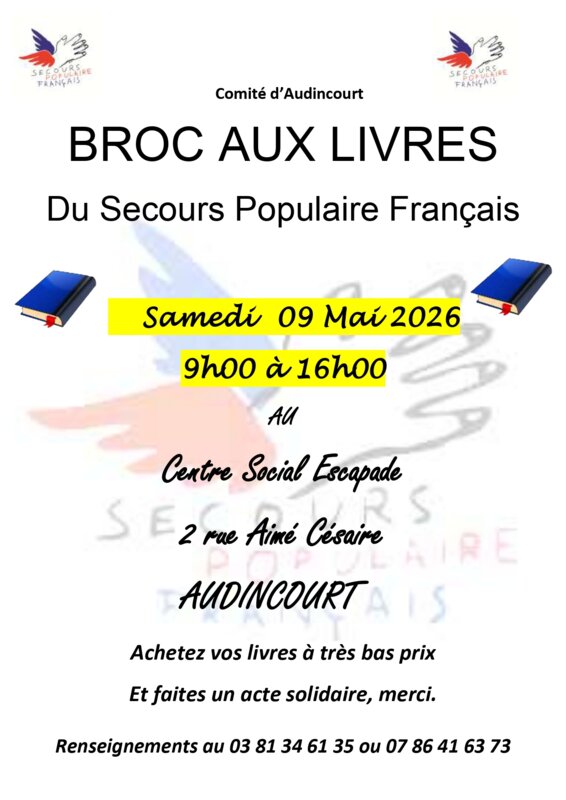 Broc aux livres d'occasion