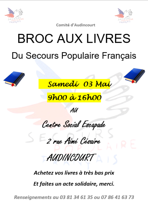 Broc aux livres d'occasion