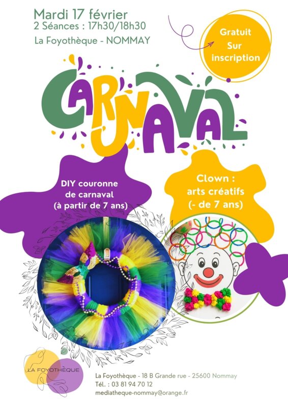 Ateliers carnaval
