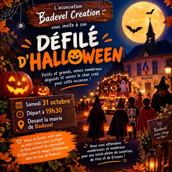 DÉFILÉ D'HALLOWEEN à Badevel