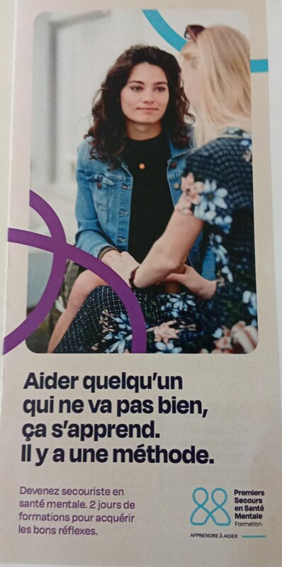 Formation "Premiers secours à la Santé Mentale