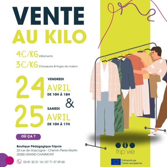 L’incroyable Vente au kilo de vêtements & chaussures