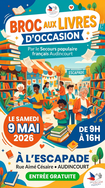 Broc aux livres d'occasion