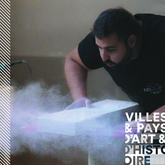 Visite de l'atelier art de pierre