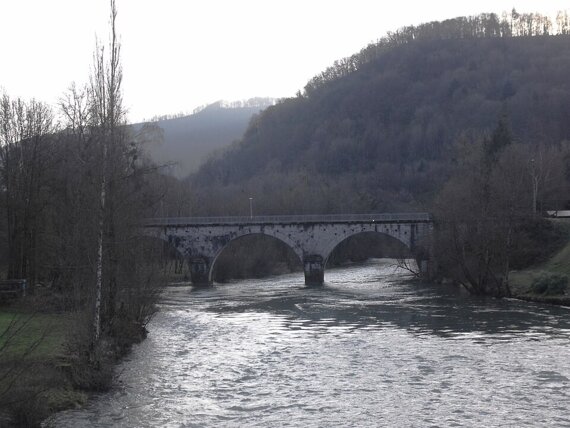 Pont sur le Doubs à Noirefontaine
