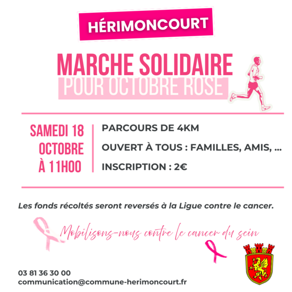 Marche solidaire - Octobre Rose