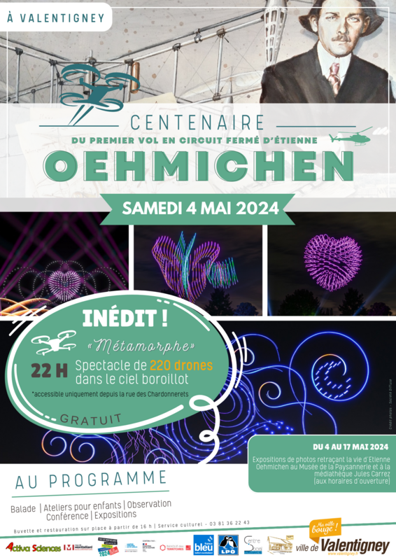 Centenaire - vol en circuit fermé d'Oehmichen