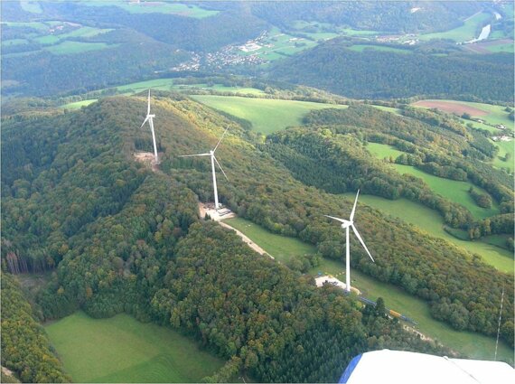 Visite du site éolien du Lomont