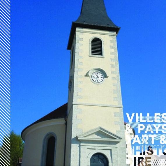 L'église et le temple de Voujeaucourt