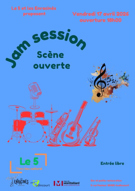 Jam Session - Scène ouverte au Tiers Lieu Le 5