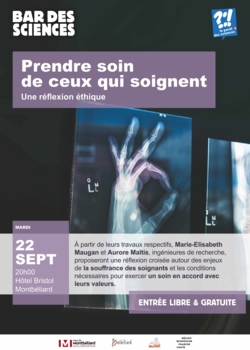 Bar des sciences "Prendre soin de ceux qui soignent"