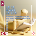 Le 12 mars, je lis !
