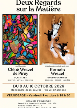 Exposition: "Deux regards sur la matière"