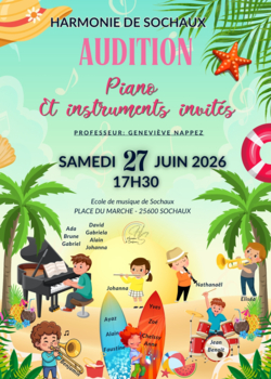 AUDITION DE PIANO ET INSTRUMENTS INVITES