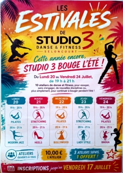 LES ESTIVALES DE STUDIO 3 DANSE & FITNESS