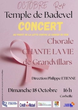 OCTOBRE Rose- Concert au Temple de Badevel 18 oct à 16h
