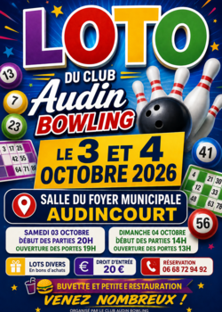 Loto du club Audin Bowling