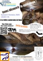 Journée Nationale de la Spéléologie à Rang