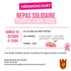 Repas solidaire - Octobre Rose