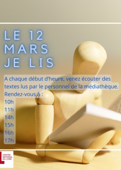 Le 12 mars, je lis !