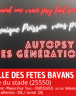 SPECTACLE  « AUTOPSY DES GÉNÉRATIONS 2.0 »