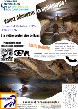 Journée Nationale de la Spéléologie à Rang